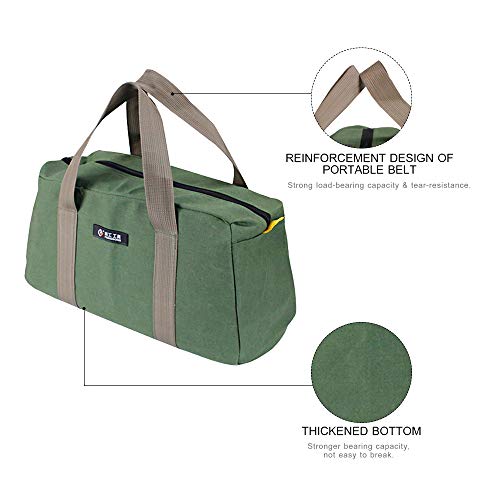 Lasamot Bolsa de armazenamento de ferramentas de manutenção resistente ao desgaste grande e espessa,