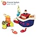 B. toys – Water Play Bath Toy Set – Baby Bath Toys – Boat & Accessories – Tub Toys for Toddlers, Kids – Fish & Splish – 1 Year +