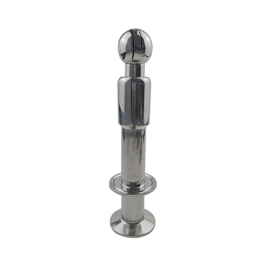 Rotary Cleaning Spray 304 Stainless Steel Rotating Spray Tri Clamp Ball, 1.5inch to 360 Degree Tank Cleaning 1pc
