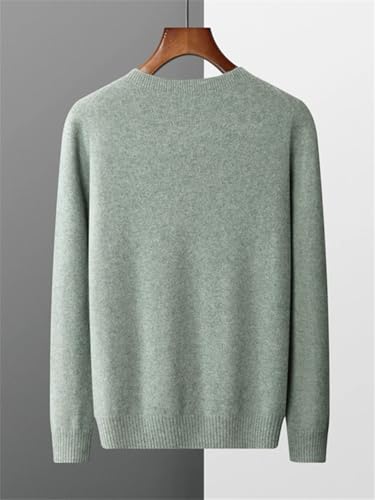 Men's Pullover Sweater Soft Warm O-Neck Long Sleeve Casual Cashmere Knit Sweaters3