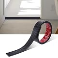 Rubber Door Threshold Ramp for Doorways Self-Adhesive Rubber Ramps for Door Wheelchair Threshold Ramps for Home, Doorways, Curbs and Garage, Cuttable (0.6" Height x 3” Wide x 3.3' Long, Black)
