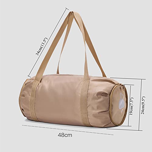 Double Layer Design Duffel Bag 19 Inches Foldable Small Gym Bag For Men Women Duffle Bag Lightweight With Inner Pocket For Travel Sports (Dark Blue) #TOP4