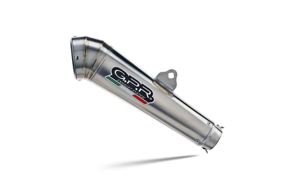 GPR Sistema de escape, compatible con Nc 750 X - S Dct 2016/2020 e4 Homologado escape deslizante incluyendo asesino de db extraíble y tubo de enlace, Powercone Evo Line