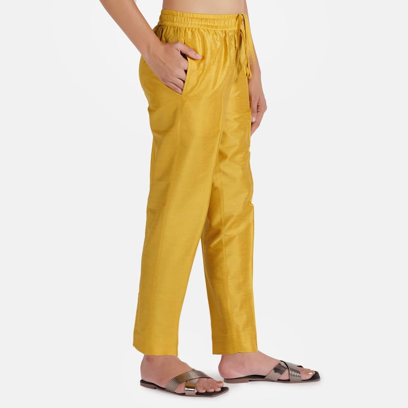 Image of Trouser Pants for Women,Stylish Trousers for Woman for Kurti Relaxed & Regular Straight fit Palazzo,Ethnic Bottom Formal Pants for Women Office wear Casual & Daily Use