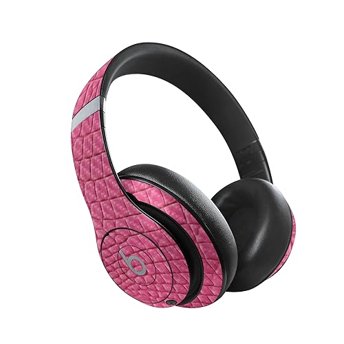 Image of MightySkins Carbon Fiber Skin Compatible with Beats Studio Pro - Pink Gator Skin | Protective, Durable Textured Carbon Fiber Finish | Easy to Apply