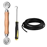 BAYTORY Kit de reparación de pantalla de ventana, gancho de extracción de ranura y ranura de retención de 32 pies de repuesto para instalar pantallas de