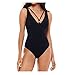 Produktbild ITISME Damen Badeanzug mit V-Form Ausschnitt bauchweg Monokini Rückenfrei Cut Out Push-up Bikini Elegant Grace U-Back 2020 Sommer Neu