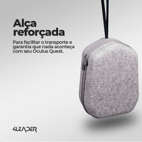 Estojo Para Transporte De Oculos 4Leader Quest 2 Com Correia Elite Bag Acessórios Para Fone de Ouvid