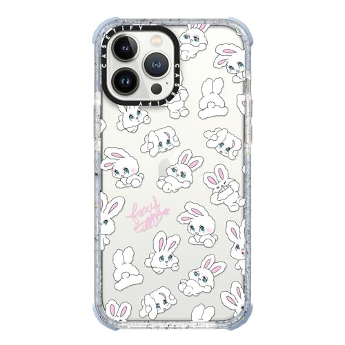 CASETiFY �E���g���C���p�N�g�P�[�X iPhone 13 Pro Max - Bunnies - ���F�C�p�[�u���[