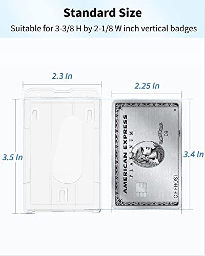 Pawfly PAWFLY-UL434 2 Pack Vertical 2-Card Badge Holder thumb #5