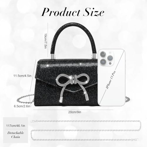 Image of PALAY Sling Bag for Woman Small Evening Purse Handbags Soft Leather Ruched Bag Bridal Clutch Party Prom Crossbody Purses