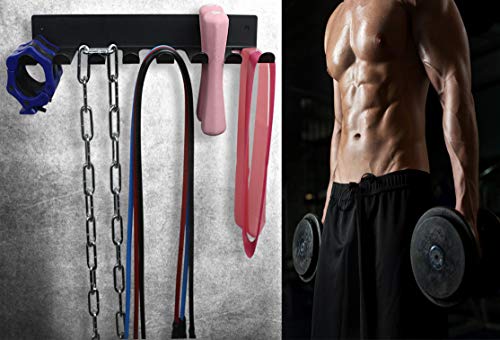 Alvade Storage Rack 9 Prong Storage Rack for Fitness Bands,Straps,Jump Ropes, Foam Rollers - Thumbnail 5