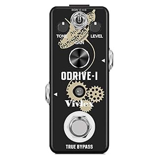 Vivlex LEF-302A Blues Overdrive Mini pédale analogique pour guitare basse électrique True Bypass - Les Beatles, Paul McCartney, John Lennon, RIngo Starr, George Harrison