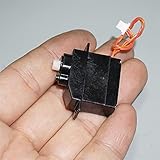 Pangyoo PYouo-DC Motor 1mm Pitch Terminal Miniatur Servo, Autoschiffmodelle 90 Grad Lenkgetriebe mit Drahtwellendurchmesser 4.6 mm, 8g