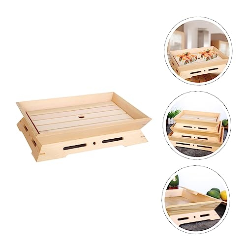 Plato Japonés de Sushi de Madera IMIKEYA Beige miniatura 4