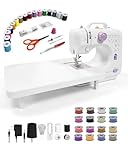 This lightweight Sewing machine is designed for convenience and versatility. Sewing Machine for Beginners,Portable 12 Built-in Stitches,(High-Low Speeds),505UJH.DC Power Supply Method.