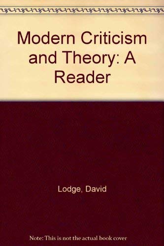 Modern criticism and theory: A reader 0582015987 Book Cover