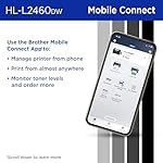 Brother HL-L2460DW Wireless Compact Monochrome Laser Printer with Duplex, Mobile Printing, Black & White Output | Includes Refresh Subscription Trial(1), (Renewed Premium - Refurbished) - Image 5