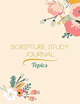 Paperback Scripture Study Journal Topics: Floral Topics Journal Book