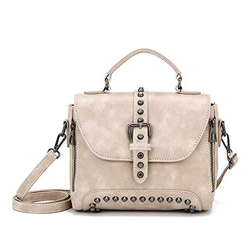 Sac à bandoulière grand format vintage clouté pour organiser toutes vos affaires
