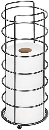 Kennedy Home Onyx Toilet Paper Holder, Black Onyx