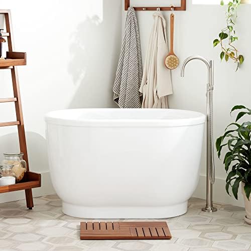 Signature Hardware 375020 Pelion 51" Acrylic Free Standing Soaking Tub - White