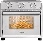 Midea Neo Air Fryer Grille-pain Oven Combo avec Air Fry, Toast, Pizza, Broil, Bake, et Fonctions de Réchauffage, 21.1 Quarts, acier inoxydable