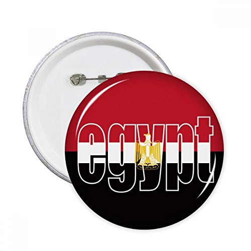 Badge drapeau Égypte pins bouton rond vêtement décoration multicolore taille M