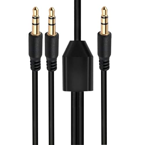 Cable divisor de audio de dos salidas de 1/8 para conectar teléfono y guitarra 2