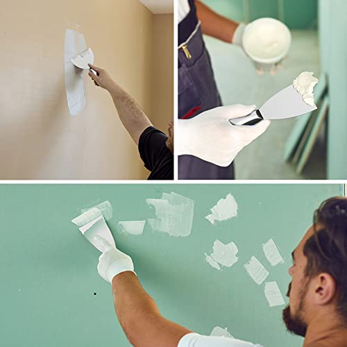 Putty Knife Set,4 Pcs 2",3",4",6" One Piece Premium Polished All-Stainless Steel Scraper Tool For Drywall Finishing,Professional Grade Putty Blade For Scraping Paint, Taping #TOP6