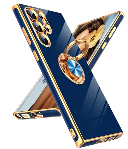 Coque Samsung S22 Ultra anti-chute pour sécuriser votre smartphone avec style bleu