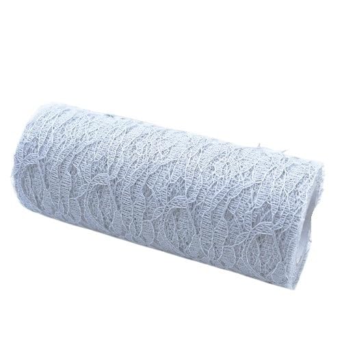 TüLl Meterware Tüllrolle for Hochzeitsfeierdekoration Tischläufer DIY Basteltischdecke Weihnachtsdekorationen(Gray,30 cm 25 Yards)