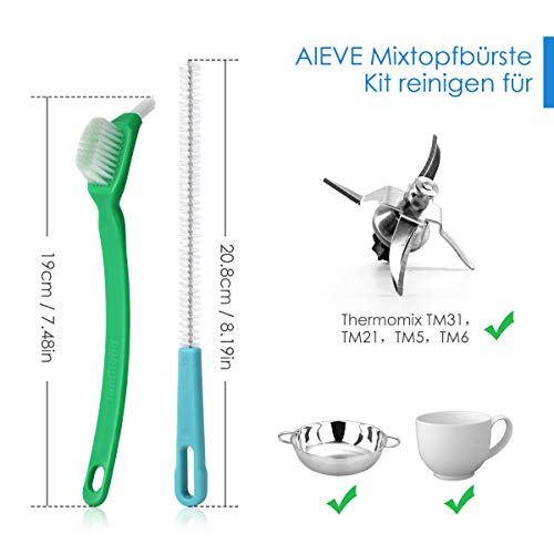 AIEVE 2 pezzi Spazzola di pulizia Set di accessori...