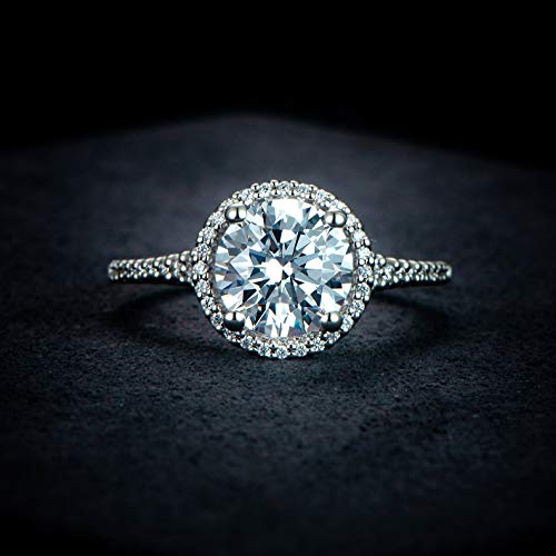 2ct True D Color VVS Moissanite Ring Moissanite Engagement Rings for Women4