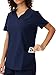 floralhue Scrubs for Women, Soft V-Neck Scrub Tops, Stretchy Medical Uniform with 5 Pockets, Breathable & Easy Care, Navy Blue, M