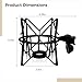 Heavy-Duty Metal Spider Shock Mount For Microphones, Anti-Vibration Suspension System, Compatible With Neumann U87 & Lewitt 240, Studio Mic Holder With 46 Mm Base, Black
