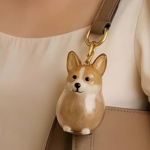 Schlüsselanhänger Hundehaar Aufbewahrungsflasche, Transparente Hunde Erinnerungsbox, Schlüsselanhänger Hundehaar Aufbewahrungsflasche, Erinnerungsbox Hundeliebhaber, für Geschenk Hundeliebhaber