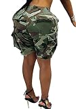 Women's Cargo Camo Pants High Waist Slim Fit Trousers Camouflage Active Jogger Pocket Sweatpant with