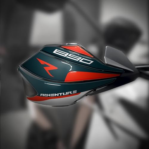 Az Graphishop 3D-Aufkleber für Handprotektoren aus Harz, kompatibel mit KTM 890 Adventure R 2020-2023 APA-890-ADV-R-20-23 (Blau)