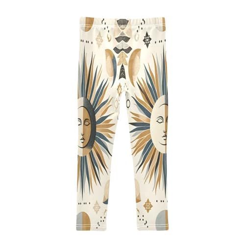 Toddler Girls Leggings Printed Yoga Pants Leggings Graffiti Sun Moon for Kids2