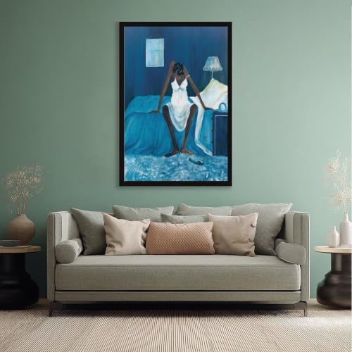 Tableau Blue Monday Annie Lee décoration grand format encadrée - 5