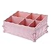 Produktbild 1 Stück Desktop Make-Up Box 6-Grids Cosmetic Organizer Aufbewahrungskoffer Schmuck Schreibwaren Halter Hot Home Bad Speicherorganisator-Rosa