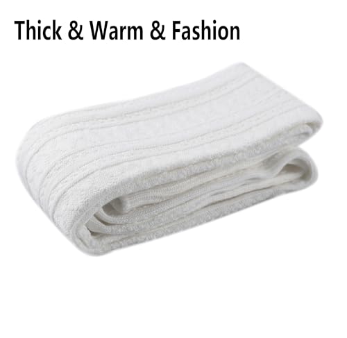 Bestjybt Women Thigh High Socks Cotton Cable Knit Over the Knee Boot Stockings Long Warm leg Warmers4