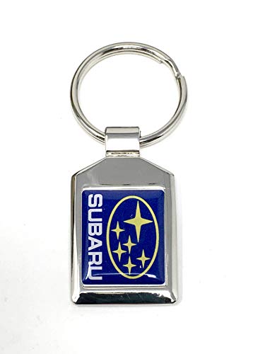 Subaru Logo Silver KeyTag Keyring Key Chain WRX Sti Impreza Legacy Forester Ascent BRZ Crosstrek Outback