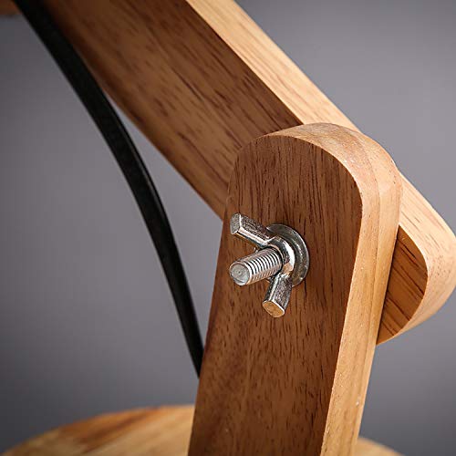 Aplique de pared regulable de madera para evitar fatiga visual 6