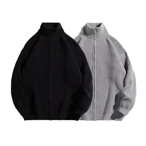 Cárdigan de punto con cuello polo ideal para paseos casuales de otoño e invierno 5
