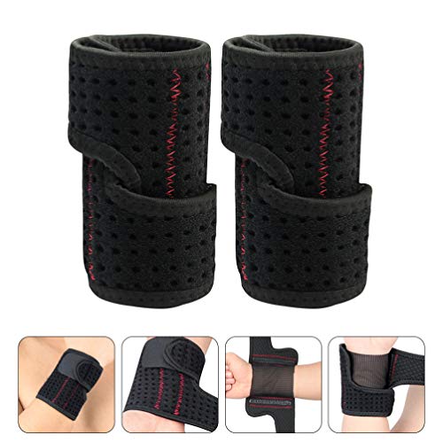 CLISPEED 1 par de Manga de CompressÃ£o de Pulso Pulseira Suporte de Pulso AjustÃ¡vel para Homens Mul