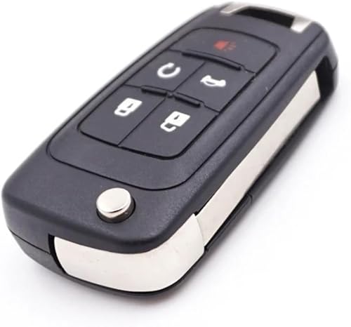 Fundas para llavero de coche para Chevrolet Cruze Epica Lova Camaro Impala Aveo, 5 botones abatibles plegables para llave de coche
