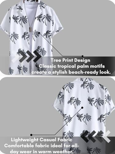 Image of Leriya Fashion Men's Polycotton Regular Fit Casual Stylish Printed | Formal Printed Half Sleeve Shirt |Summer Button Down Shirts for Men