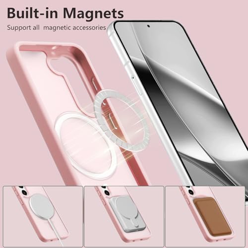 RALEAVO for Samsung Galaxy S22 Case Strong Magnetic Matte Case,Pink by RALEAVO - Used condition - Image 5